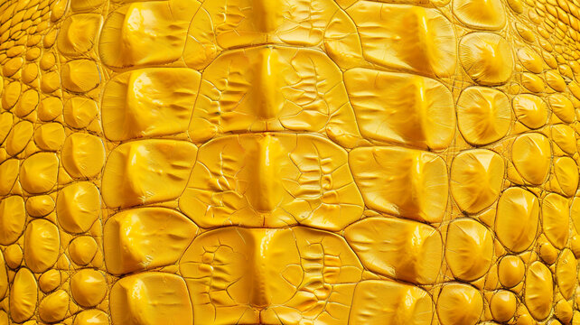 yellow crocodile skin pattern texture background