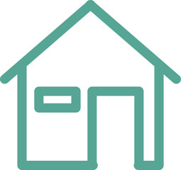 beautiful house outline icon