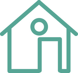 home house icon outline 