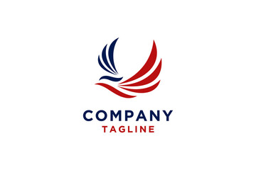 Fototapeta premium Eagle logo and icon design concept.