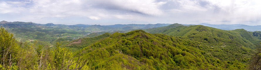 Italy Passo della Futa and the Giogo trekking in nature, paths and panoramic views