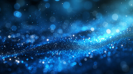 Obraz premium The image is a blue and purple swirl of light and dark blue