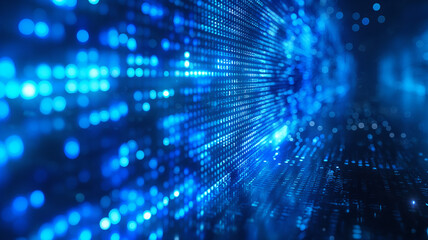 Fototapeta premium A blue sky with a lot of stars and a blue wave