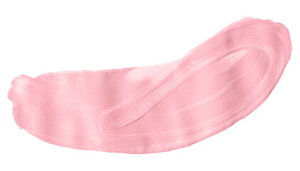 Shiny pink brush watercolor painting isolated on transparent background. watercolor png