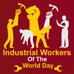 industrial workers of the world day vector background