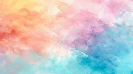 Soft Pastel Watercolor Background with Delicate Brush Strokes