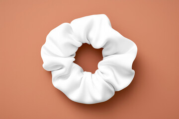 Hair scrunchie png transparent mockup