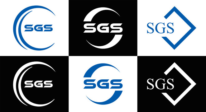 SGS logo. S G S design. White SGS letter. SGS, S G S letter logo design. Initial letter SGS linked circle uppercase monogram logo. S G S letter logo vector design.	