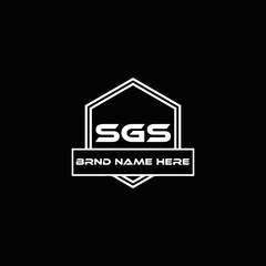 SGS logo. S G S design. White SGS letter. SGS, S G S letter logo design. Initial letter SGS linked circle uppercase monogram logo. S G S letter logo vector design.	