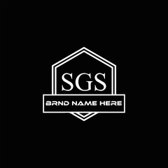 SGS logo. S G S design. White SGS letter. SGS, S G S letter logo design. Initial letter SGS linked circle uppercase monogram logo. S G S letter logo vector design.	