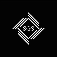 SGS logo. S G S design. White SGS letter. SGS, S G S letter logo design. Initial letter SGS linked circle uppercase monogram logo. S G S letter logo vector design.	