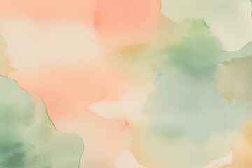 Watercolor green, orange and red background, sunshine color background,