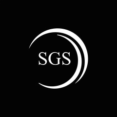SGS logo. S G S design. White SGS letter. SGS, S G S letter logo design. Initial letter SGS linked circle uppercase monogram logo. S G S letter logo vector design.	