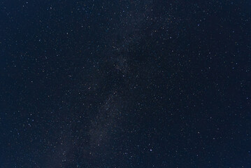 Starry Night Sky. A vast night sky sprinkled with countless stars, hinting at the Milky Way’s...