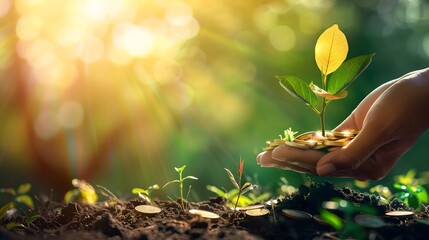 a marketplace is bustling with activity, where Renewable Energy Certificates (RECs) change hands, representing the environmental benefits of clean energy production. Individuals and businesses invest 