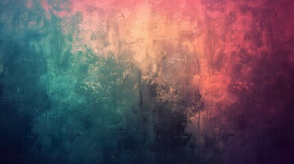 Obraz premium Abstract gradient background with grainy texture, pastel colors, dark background, vintage