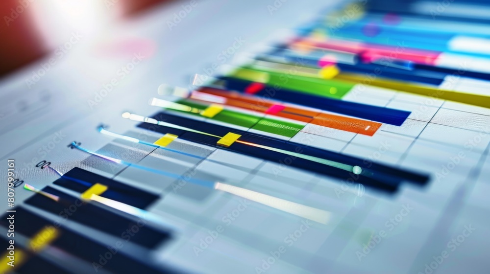 Poster A Gantt chart outlining project timelines and milestones, aiding in project management