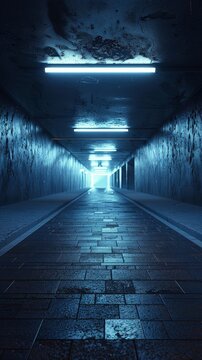 Lit pedestrian underpass, safe passage at night &acirc;&euro;&ldquo; Underpass light.