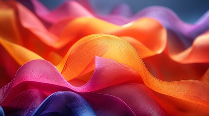 Vivid fabric waves in a soft texture