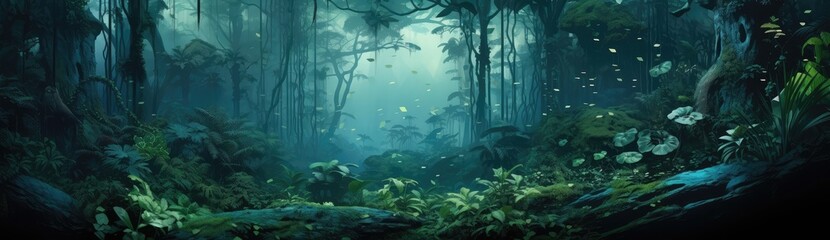 Fototapeta premium Mystical Twilight Magic in Enchanted Forest