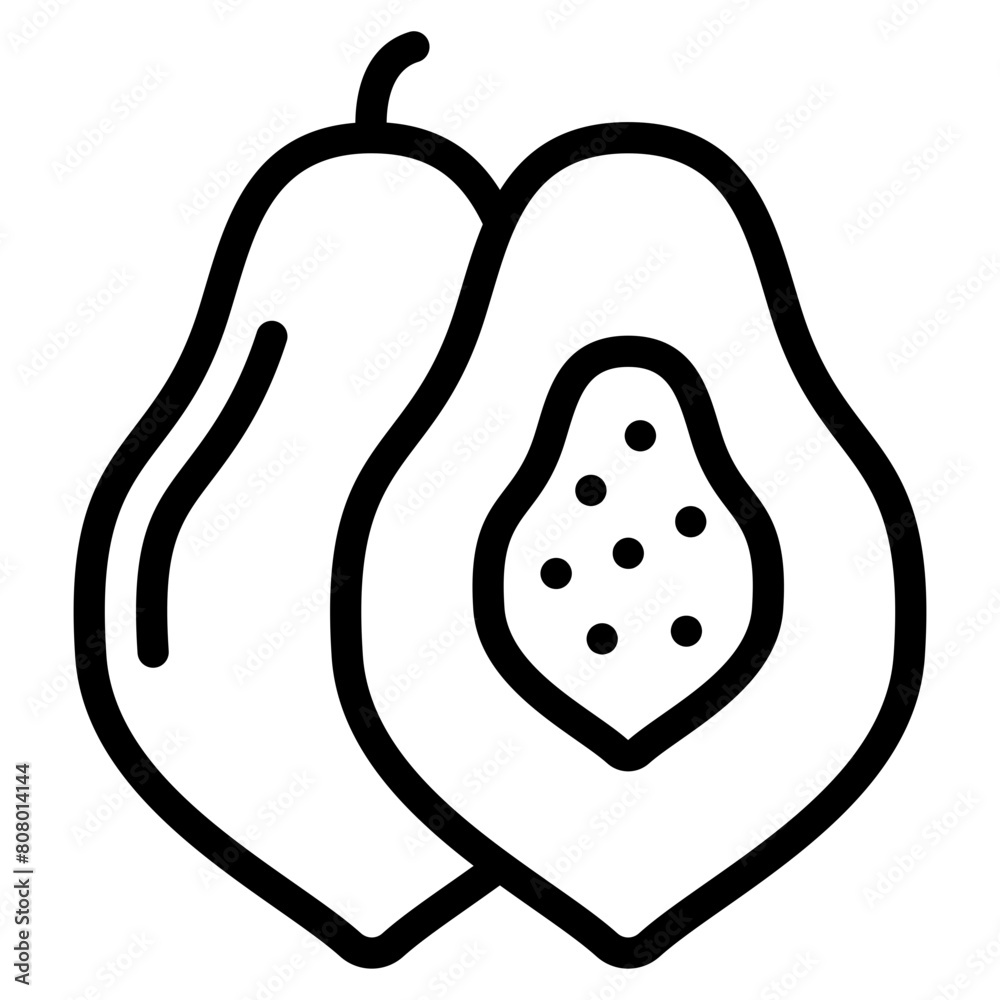 Canvas Prints papaya icon