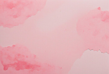 Watercolor Pink Gradient Textured Background with Copy Space