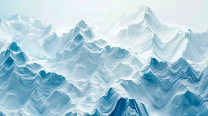 A mountain covered in snow and ice.