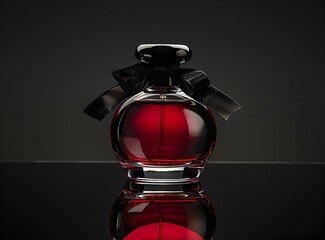 Fitch perfume bottle on a black background