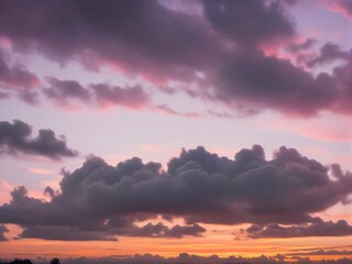 Fototapeta premium sunset in the sky