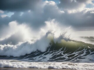 storm over the sea