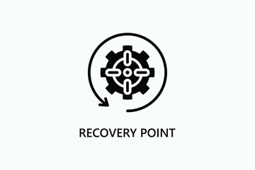 Recovery Point Vector Icon Or Logo Illustration