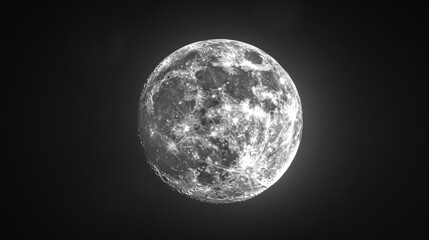 Fototapeta premium beautiful bright full moon generative ai