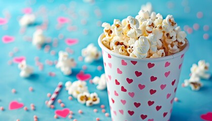 Valentine's day popcorn - a valentines day treat.