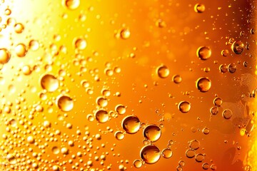 Bubbles in beer as a background,  Close-up