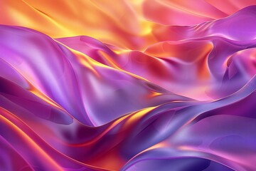Abstract background with wavy folds of silk or satin texture