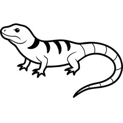 Vector illustration of  lizard.