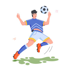 Football Sport Flat Illustrations 
