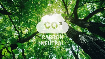 carbon neutral, carbon emission, eco clean energy, sustainable resources, green environment concept