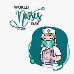 illustration for national nurses week celebration post for social media