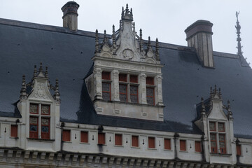 Obraz premium Renaissance castle of Azay-Le-Rideau, France. Built in the 16th century and enlarged in the 19th century. Renaissance style.