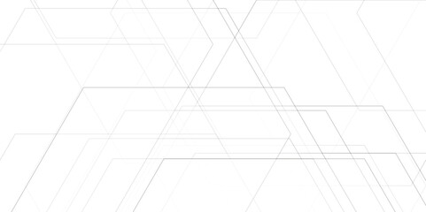 Abstract minimal geometric white and gray light background design. white transparent material in triangle diamond and squares shapes in random geometric pattern.