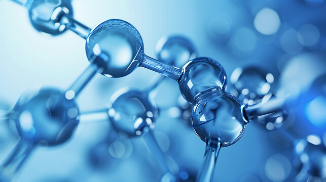 Close-up of a Water Molecule