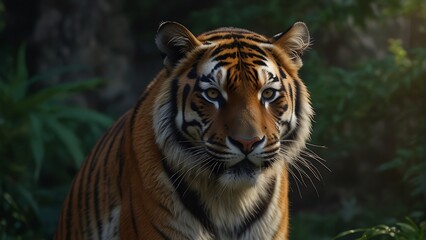 Fototapeta premium Majestic Guardians Protecting Tigers' Legacy