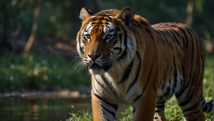 Obraz premium Majestic Guardians Protecting Tigers' Legacy