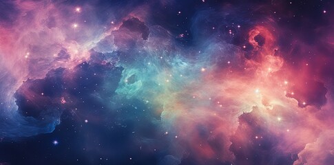 Vibrant galaxy filled with countless stars and colorful nebula