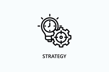 Strategy Vector Icon Or Logo Illustration