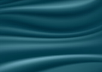 3D blue silk vector background. Blue Elegant royal background of shining smooth surface. Vector illustration