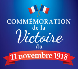 COMMEMORATION VICTOIRE 11 NOVEMBRE 1918 - V1