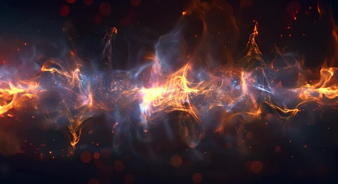 This striking image captures a single powerful sound wave frozen in time showcasing its intricate details and elegant symmetrical form The fluid dynamic motion of the wave is frozen creating a