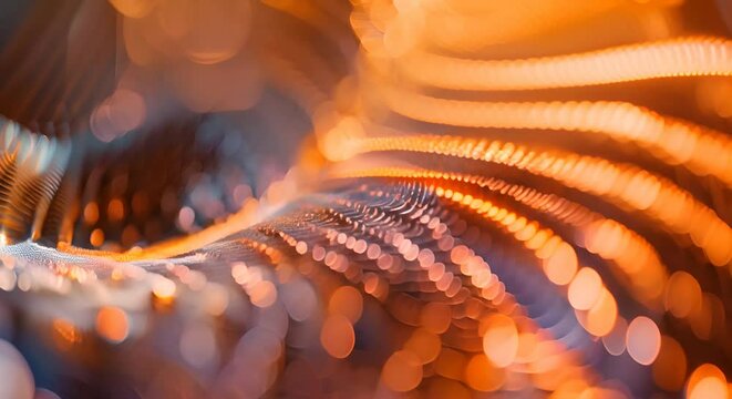 This high definition macro photograph captures the intricate patterns and vibrant textures created by the interaction between a sound wave and a physical object The image showcases the dynamic energy